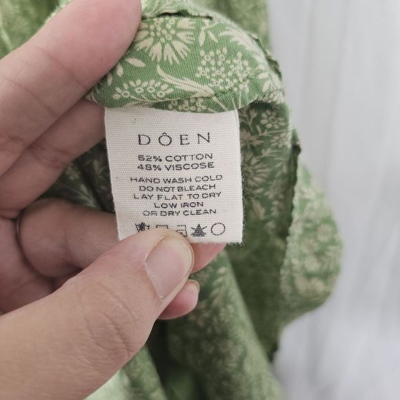 Dôen Colette Dress Women's Size Large  Casual Party Wear Floral Printed Smocked - Picture 12 of 12